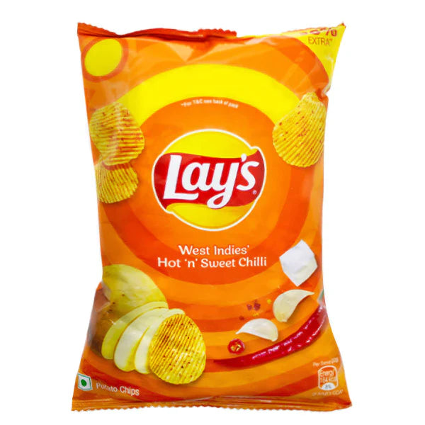 Lays Hot & Sweet Chilli Crisps 50g